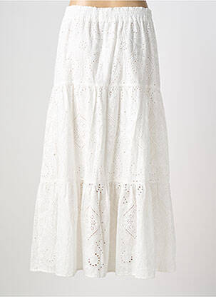 Jupe longue coupe évasée blanc MOLLY BRACKEN femme