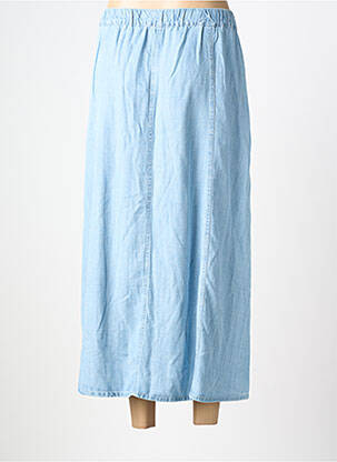 Jupe longue coupe fluide bleu B.YOUNG femme