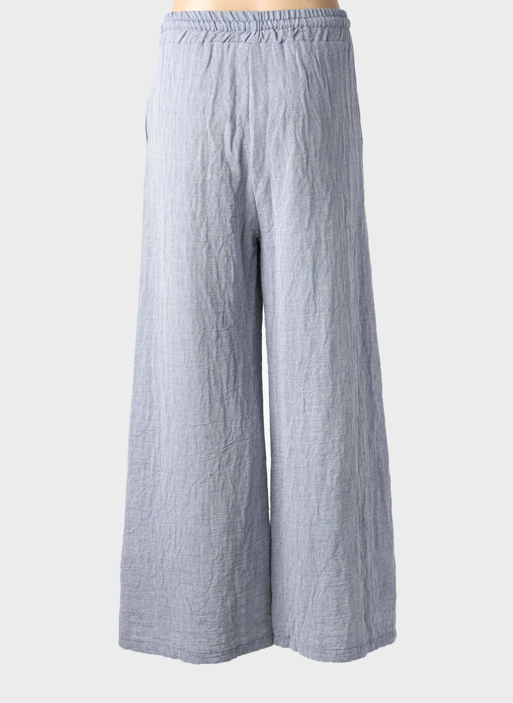 Pantalon flare taille élastique gris BANDITAS FROM MARSEILLE femme