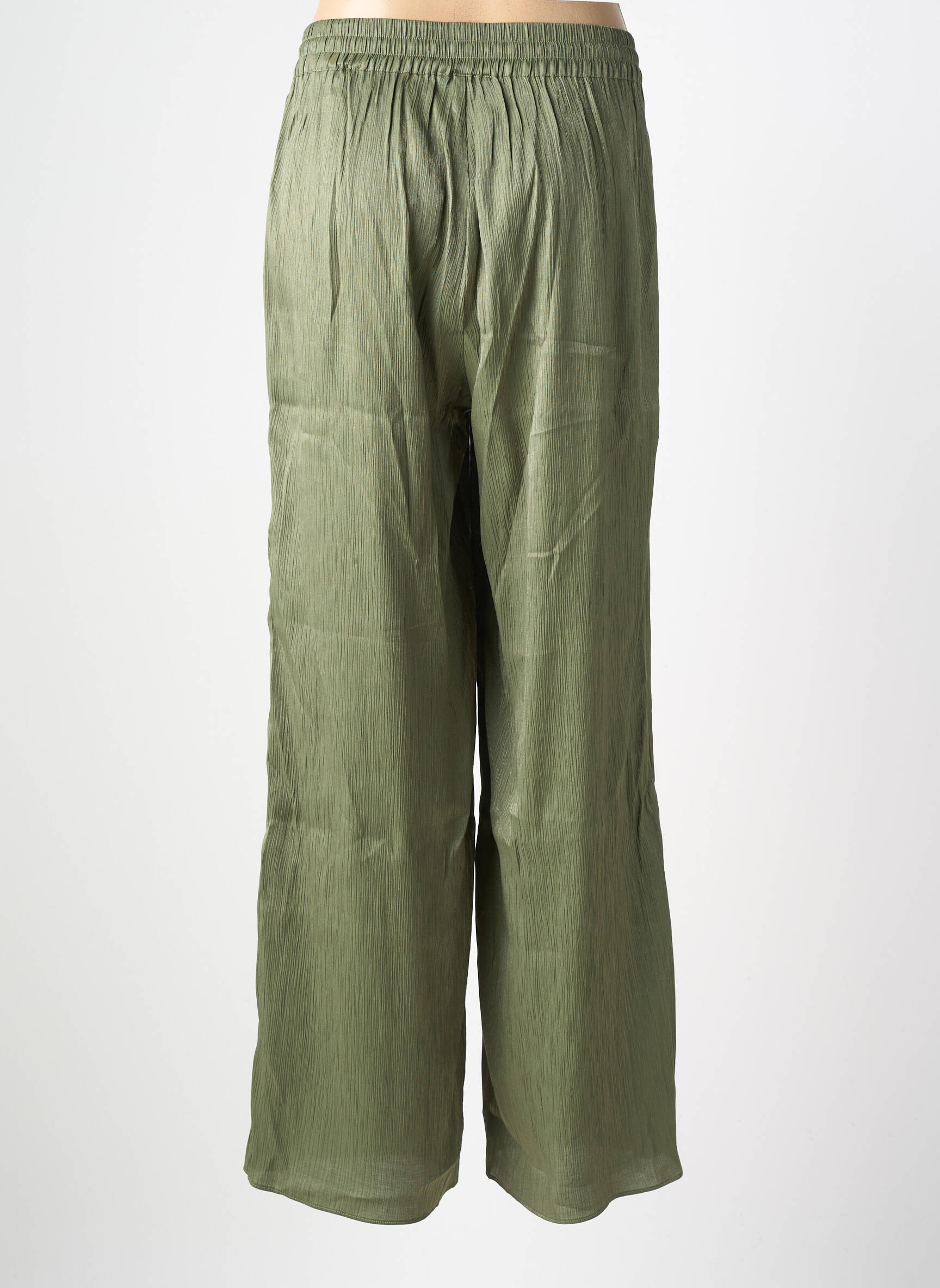 Pantalon droit taille élastique vert LPB LES PETITES BOMBES  femme