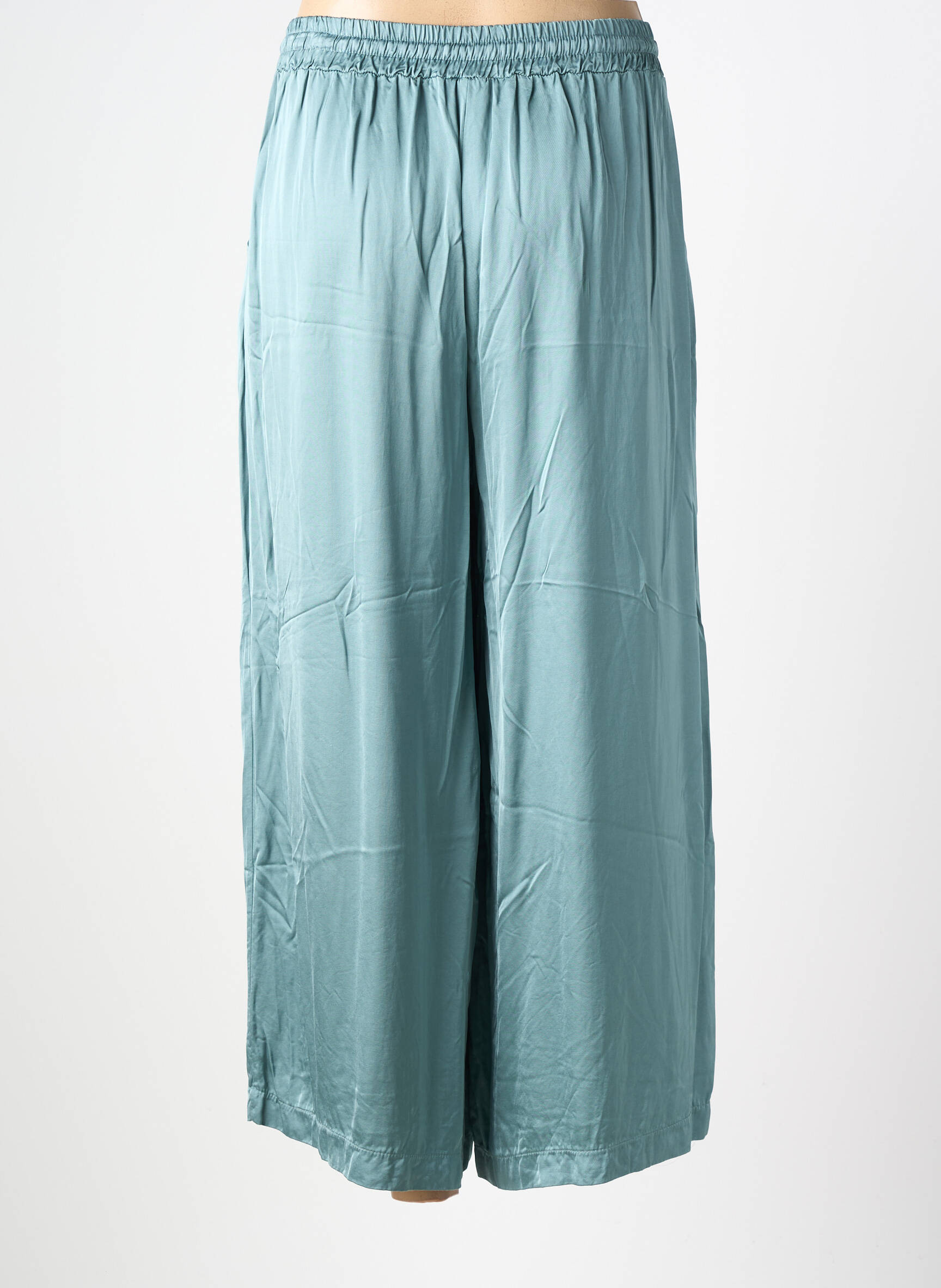Pantalon droit taille élastique bleu PAKO LITTO femme