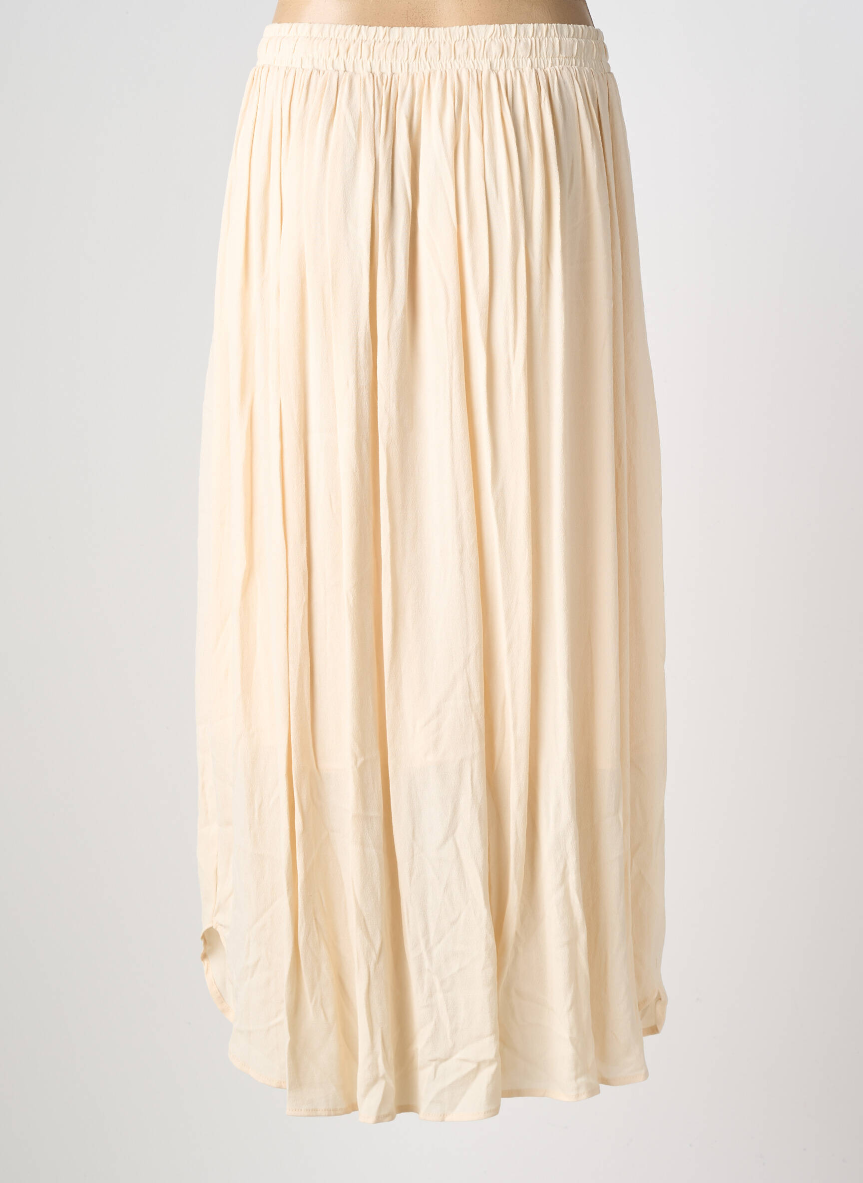 Jupe longue coupe fluide beige MOLLY BRACKEN femme
