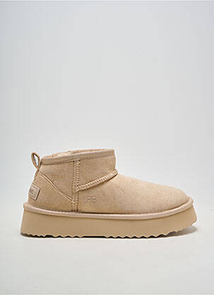 Bottines/boots nubuck talon de 4 à 6cm beige LPB LES PETITES BOMBES  femme