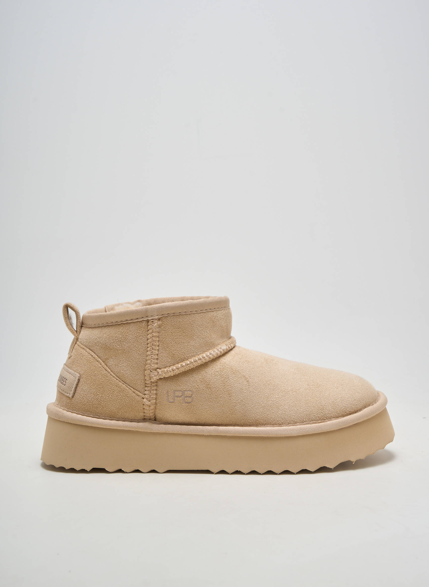Bottines/boots nubuck talon de 4 à 6cm beige LPB LES PETITES BOMBES  femme