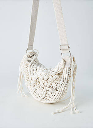 Sac doublure textile forme rectangulaire blanc MOLLY BRACKEN femme
