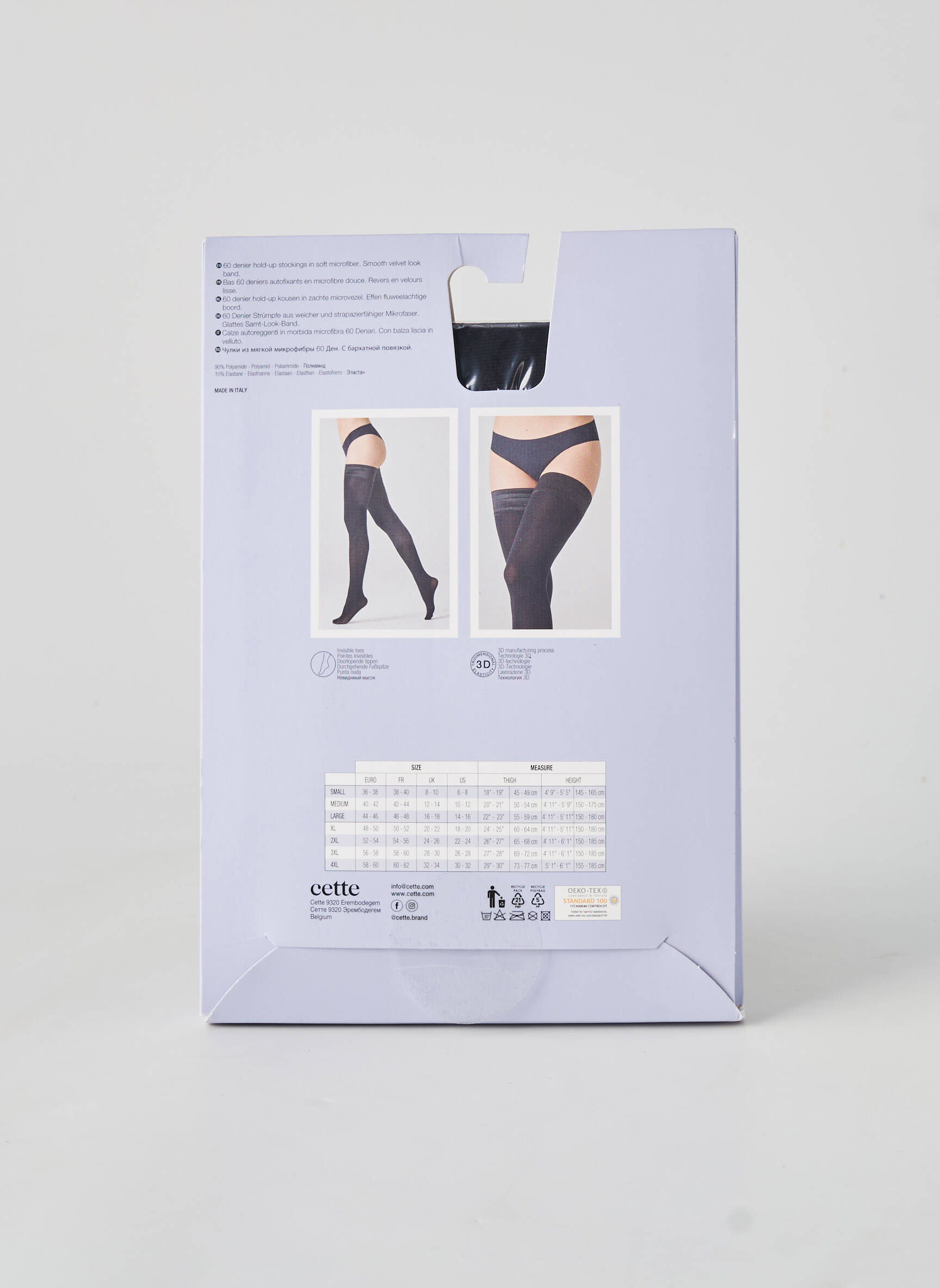 Bas stretch noir CETTE femme