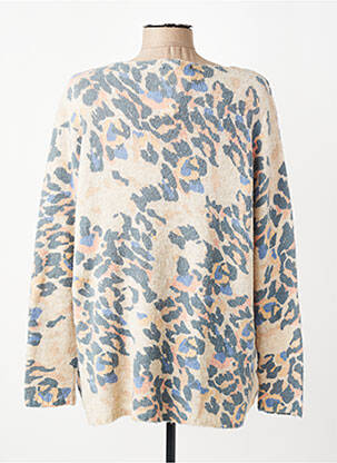 Pull coupe droite manches longues beige I.ODENA femme