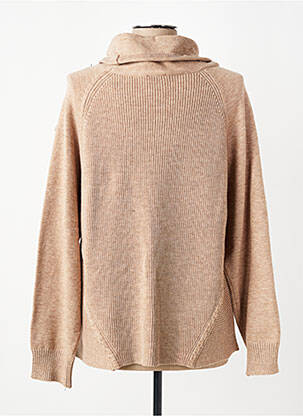 Pull tissage chiné manches longues beige BARBARA LEBEK femme