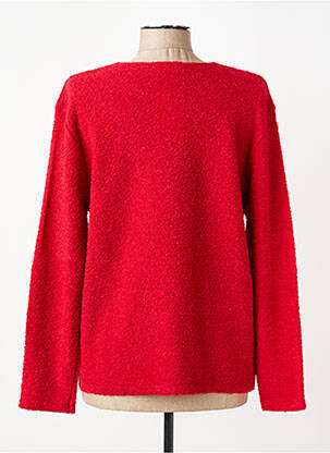Pull coupe cintrée manches longues rouge GRIFFON femme
