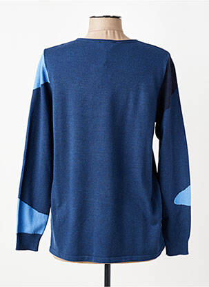 Pull coupe droite manches longues bleu BARBARA LEBEK femme