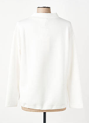 Pull stretch manches longues blanc BARBARA LEBEK femme