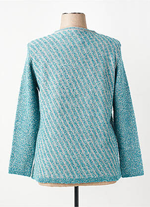 Pull coupe droite manches longues bleu I.ODENA femme