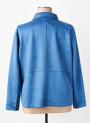 Chemisier coupe droite manches longues bleu BARBARA LEBEK femme
