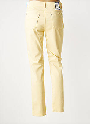 Pantalon slim stretch taille normale jaune ANNA MONTANA femme