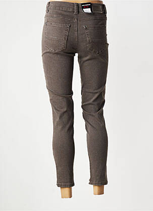Jeans coupe slim tissage brut taille normale gris ANNA MONTANA femme