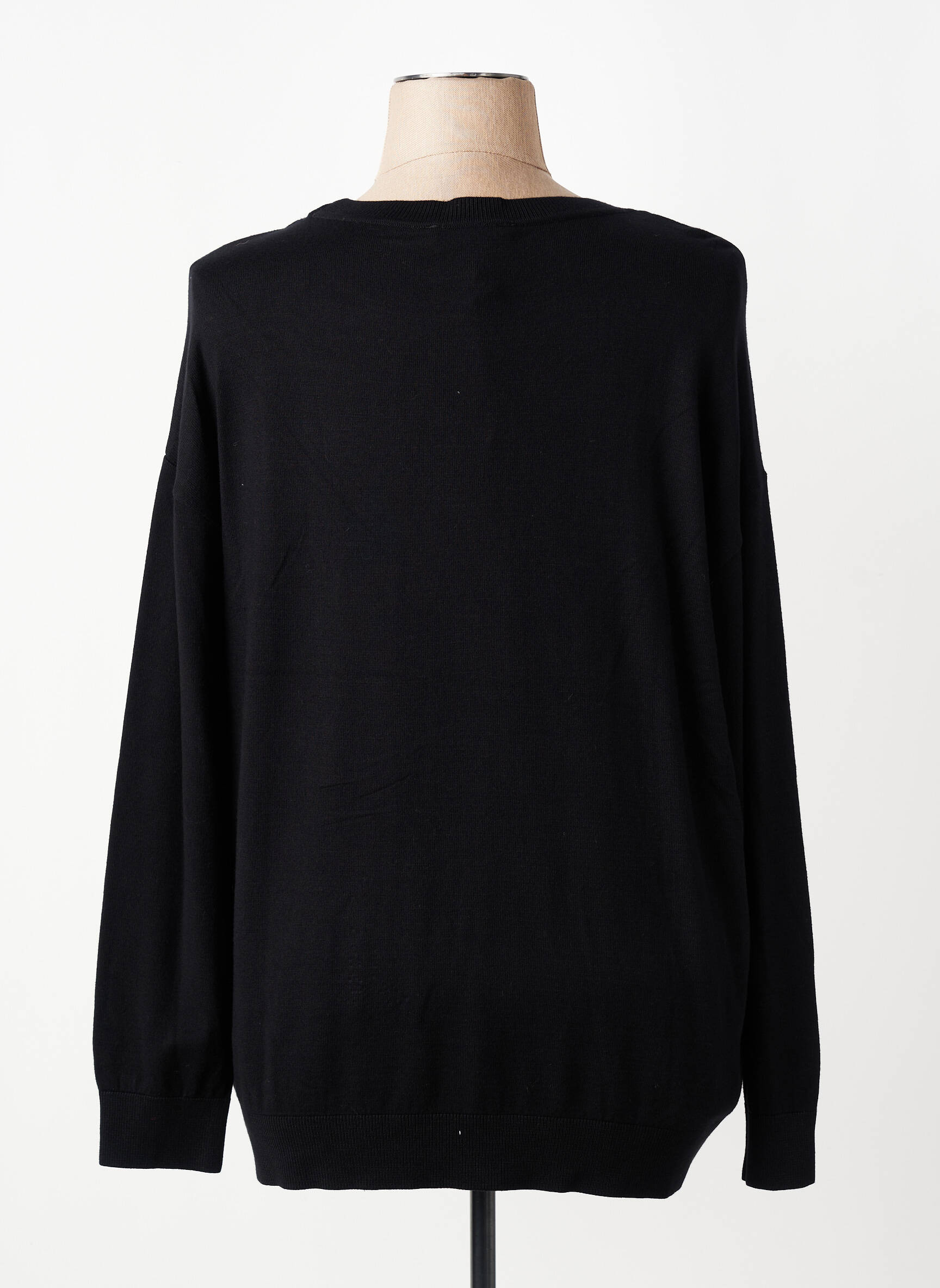 Pull stretch manches longues noir GREGORY PAT femme