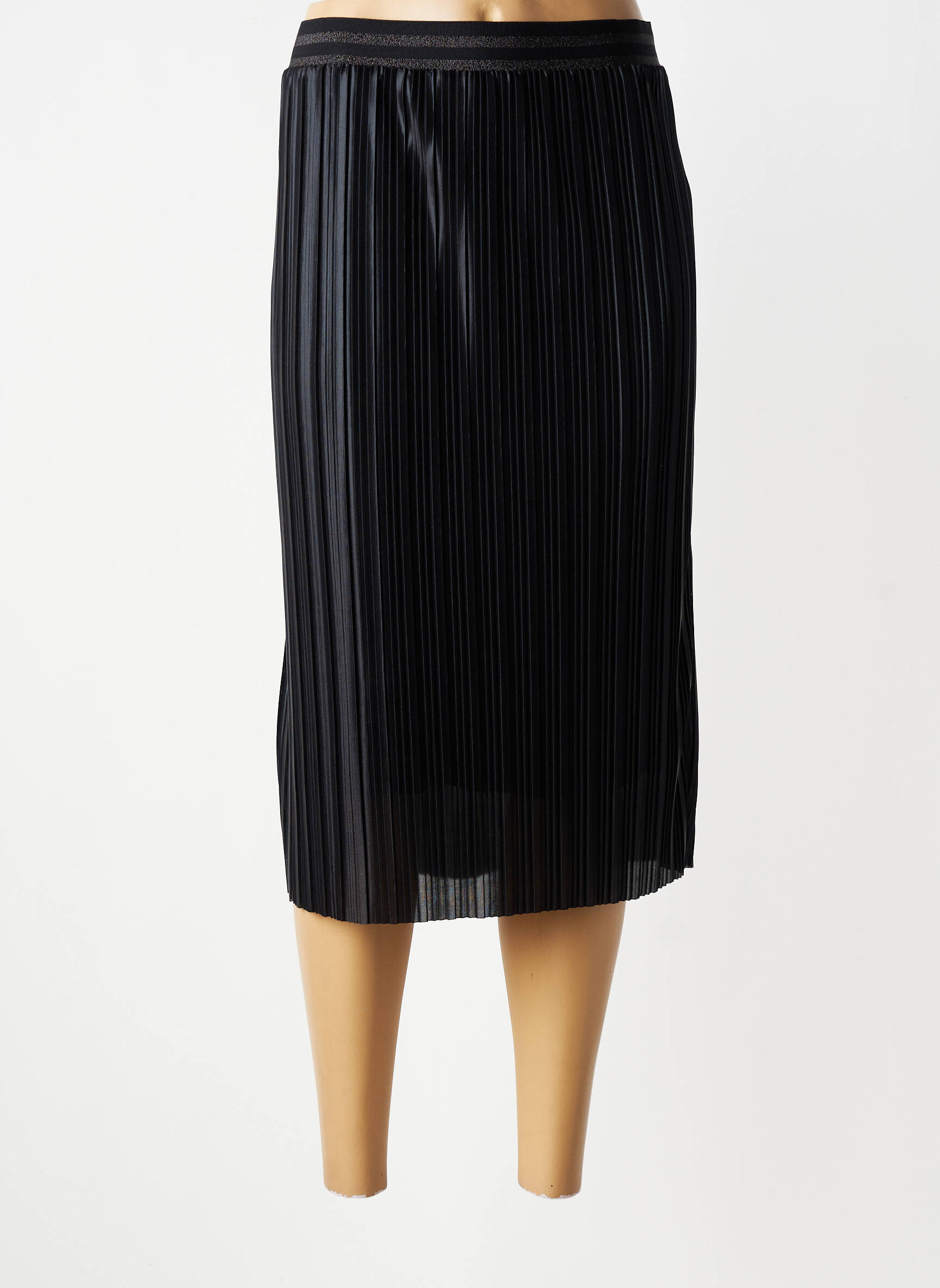 Jupe mi-longue taille normale noir MERI & ESCA femme