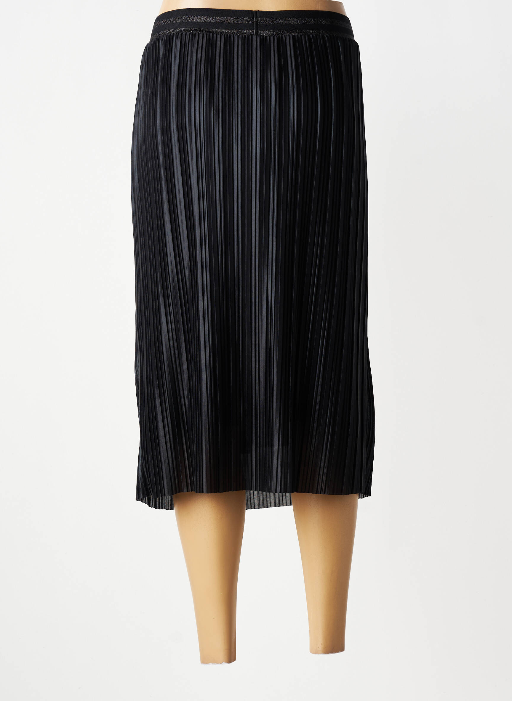 Jupe mi-longue taille normale noir MERI & ESCA femme