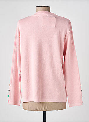 Pull coupe droite manches longues rose I.ODENA femme