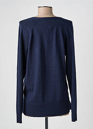 Gilet manches longues fermeture boutonnée sur le devant bleu BARBARA LEBEK femme