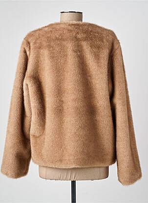 Veste casual col rond beige MICHA femme