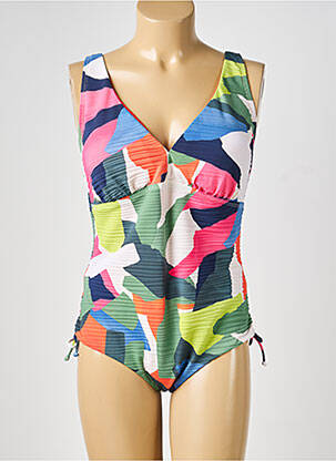 Maillot de bain 1 pièce imprimé fantaisie vert TRIUMPH femme