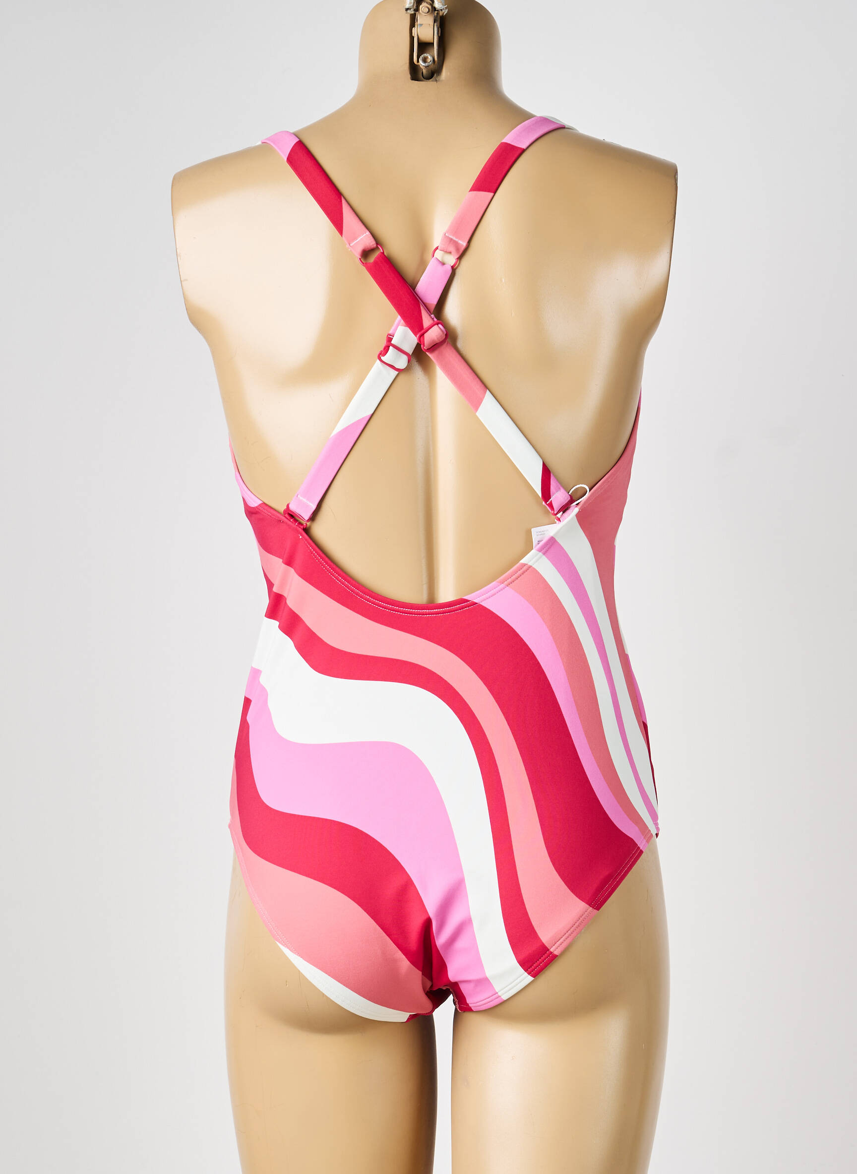 Maillot de bain 1 pièce imprimé fantaisie rose TRIUMPH femme