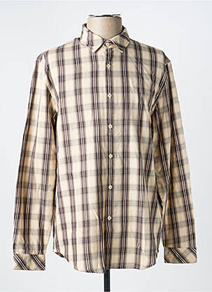 Chemise manches longues imprimé fantaisie beige LEE COOPER homme