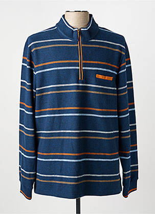 Pull manches longues manches longues bleu LOUIS VICTOR homme