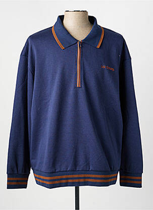 Pull col polo manches longues bleu LEE COOPER homme