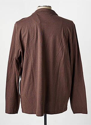 Polo manches longues manches longues marron LEE COOPER homme