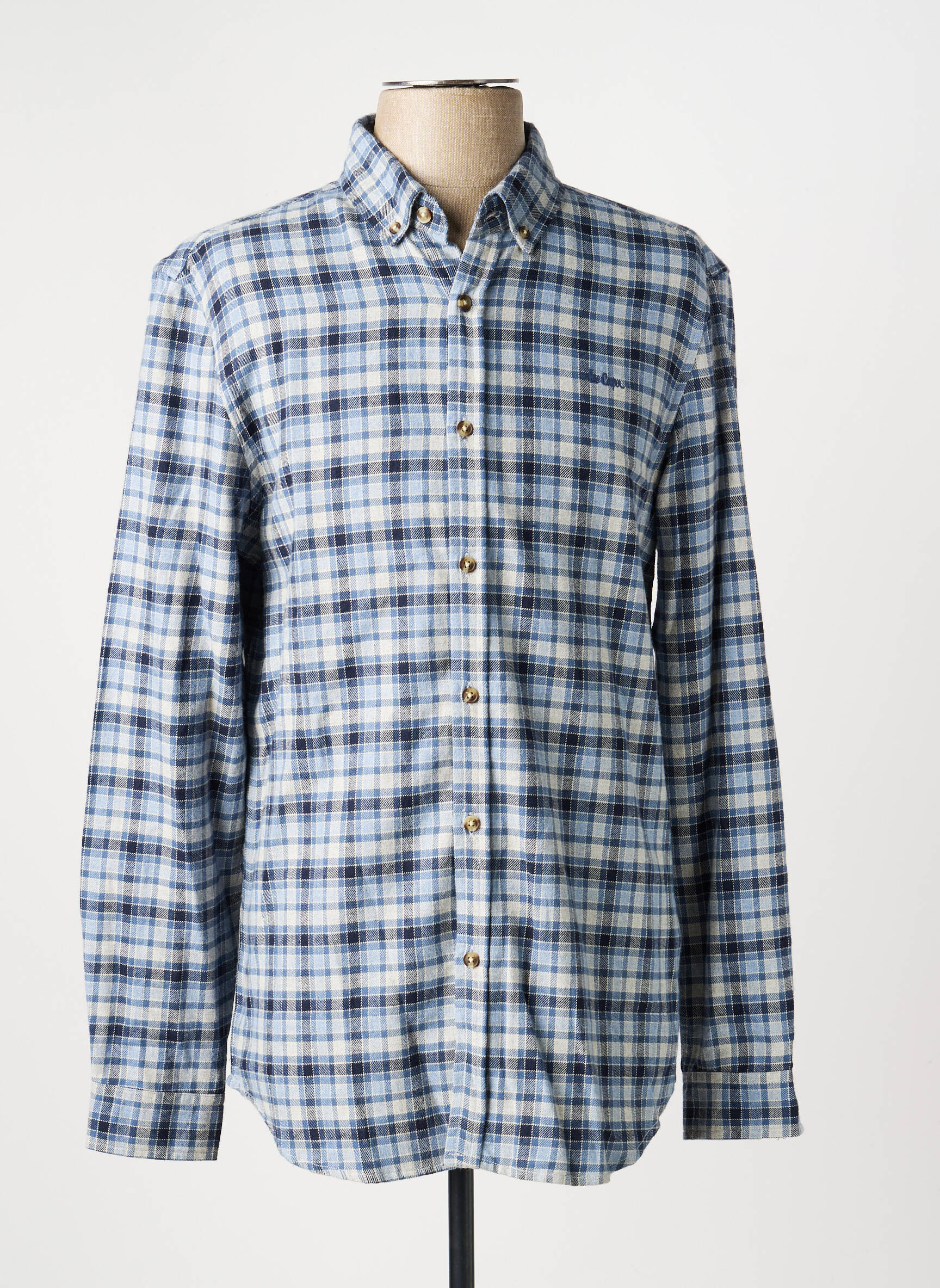 Chemise manches longues imprimé fantaisie bleu LEE COOPER homme