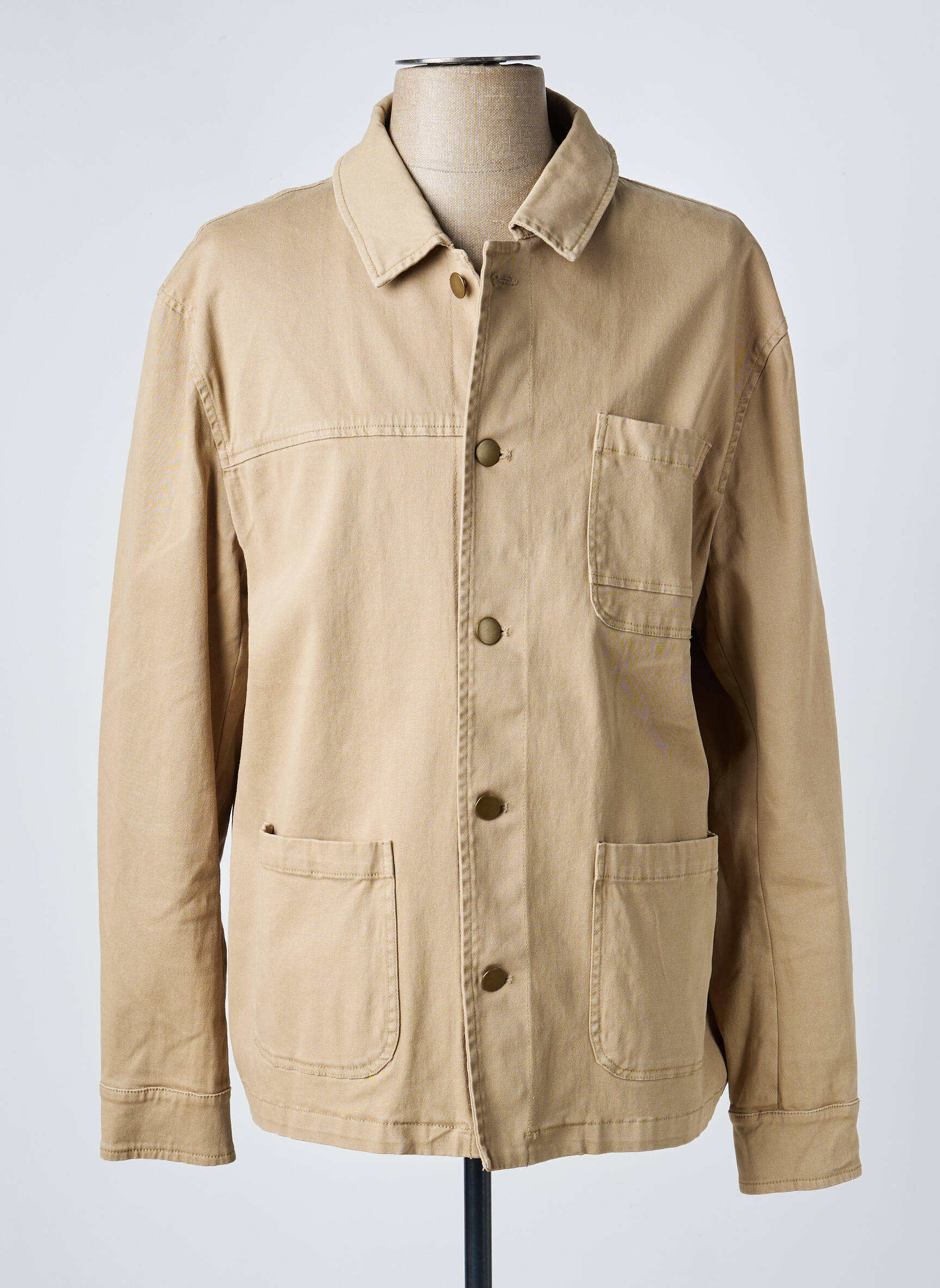 Veste casual fermeture boutonnée sur le devant beige LEE COOPER homme