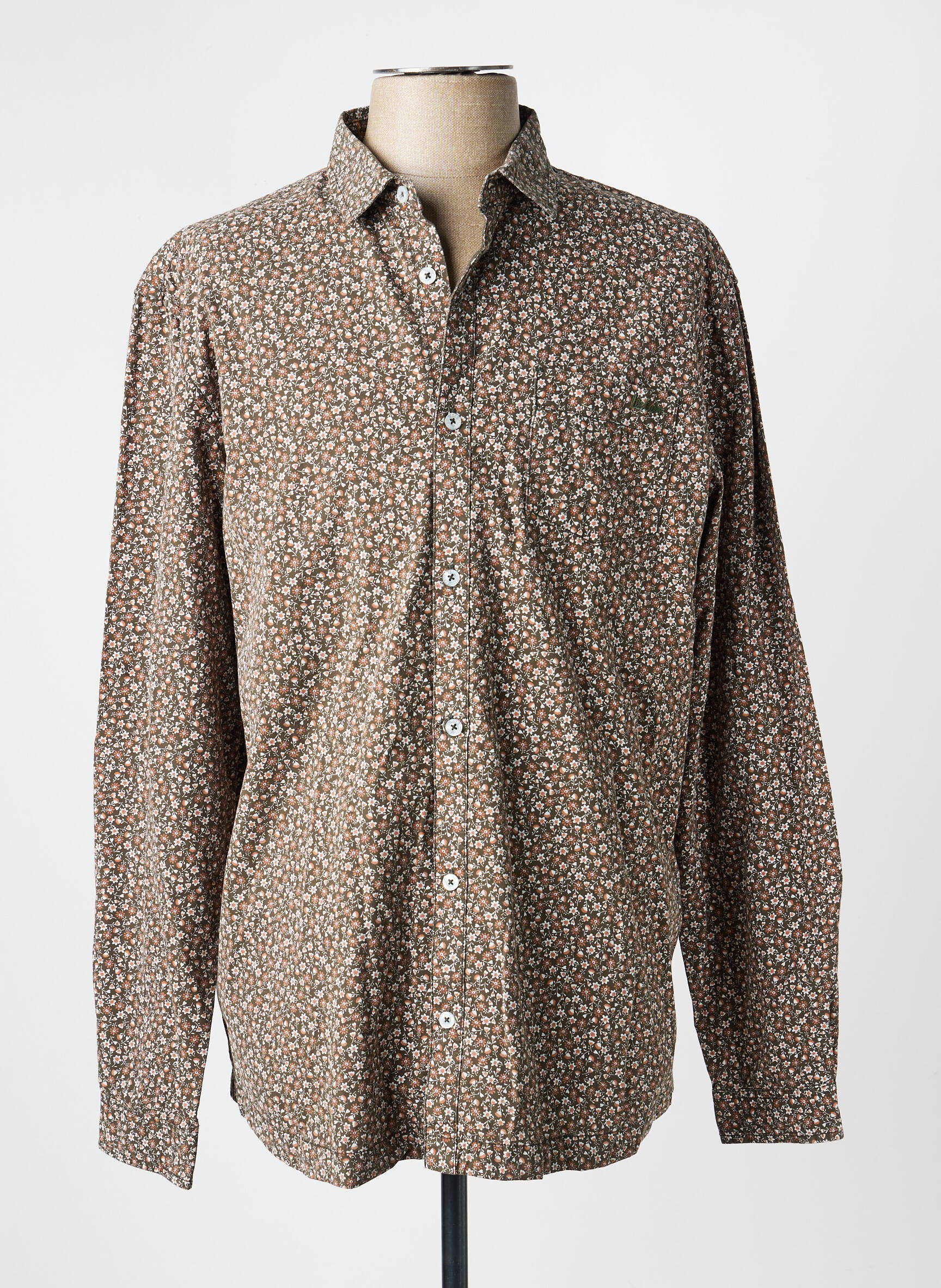 Chemise manches longues imprimé fantaisie vert LEE COOPER homme