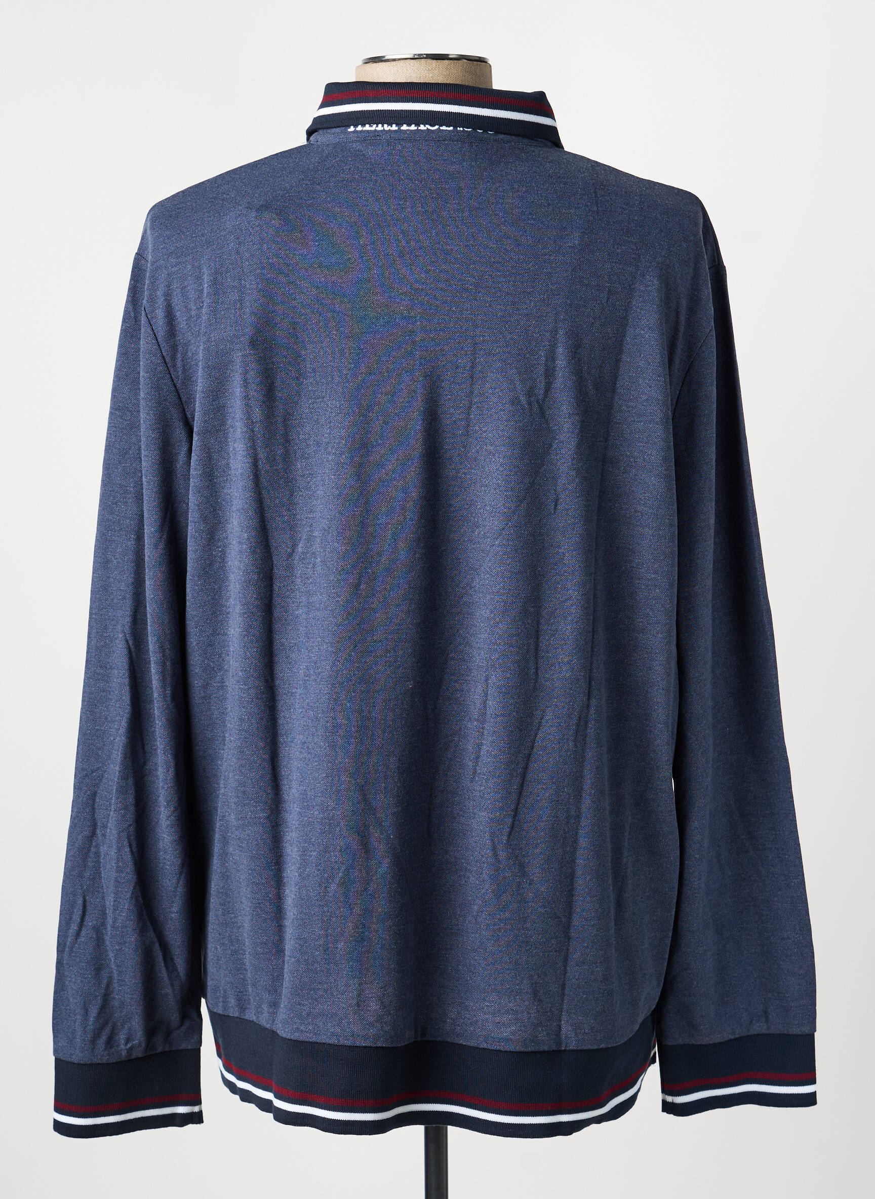 Polo manches longues manches longues bleu LEE COOPER homme