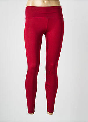 Legging taille élastique rouge ETAM femme