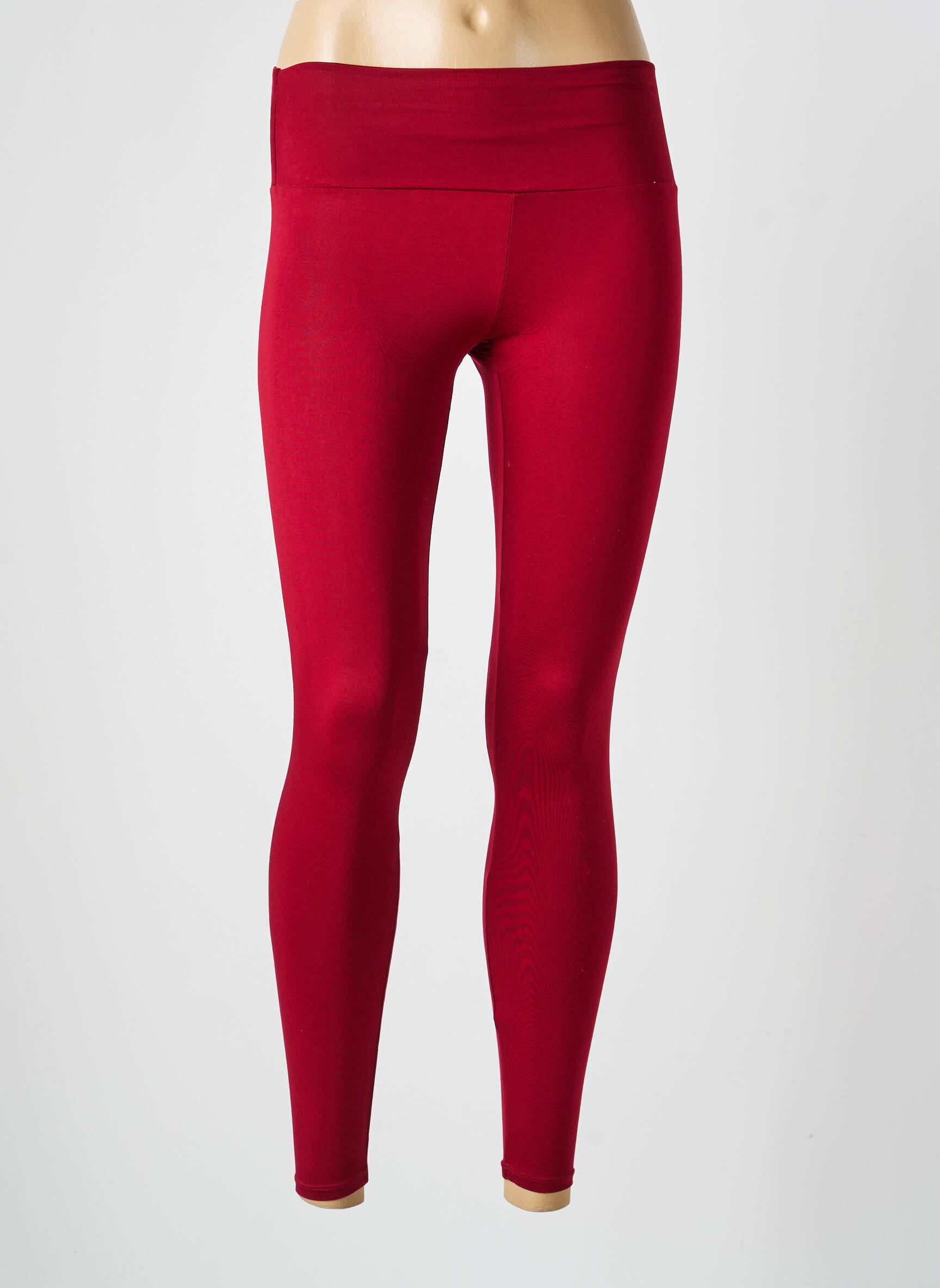 Legging taille élastique rouge ETAM femme