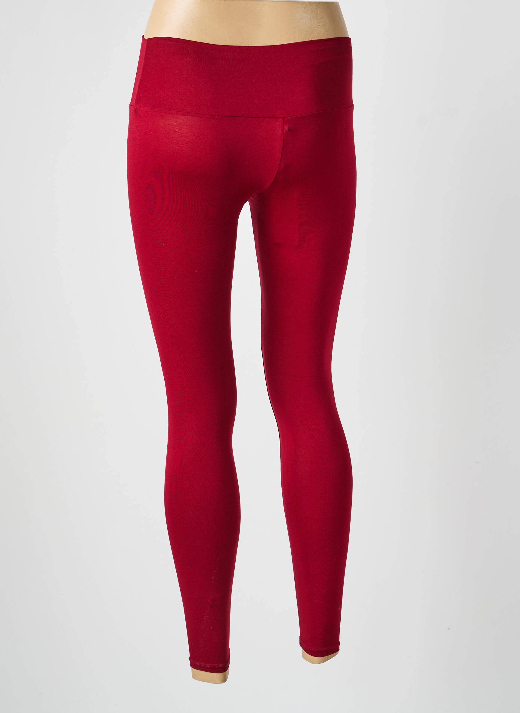 Legging taille élastique rouge ETAM femme