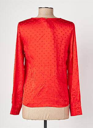 Chemisier coupe cintrée manches longues rouge I.CODE (By IKKS) femme