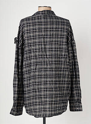 Chemisier coupe droite manches longues gris IKKS femme