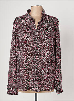 Chemisier tissage crêpe manches longues noir IKKS femme
