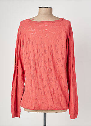 Pull coupe droite manches longues orange DAMART femme