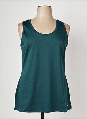 Débardeur stretch sans manche vert SHEEGO femme