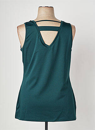 Débardeur stretch sans manche vert SHEEGO femme