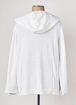 Pull coupe droite manches longues blanc SHEEGO femme