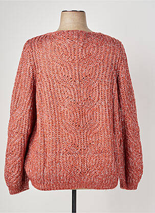 Pull coupe droite manches longues marron SHEEGO femme