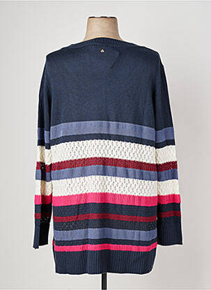 Pull coupe droite manches longues bleu SHEEGO femme