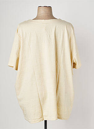 Top stretch manches courtes beige SHEEGO femme