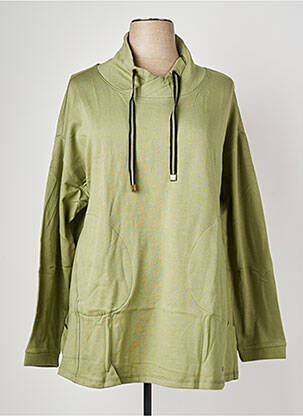 Sweat-shirt manches longues manches longues vert SHEEGO femme