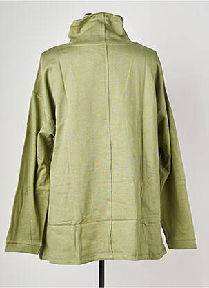 Sweat-shirt manches longues manches longues vert SHEEGO femme